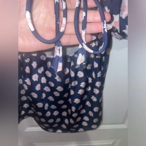 New! Sachin & Babi Lyra Baby Doll Top in Blue & Pink Ikat Floral 🌸 sz 0 NWT! - Picture 12 of 14